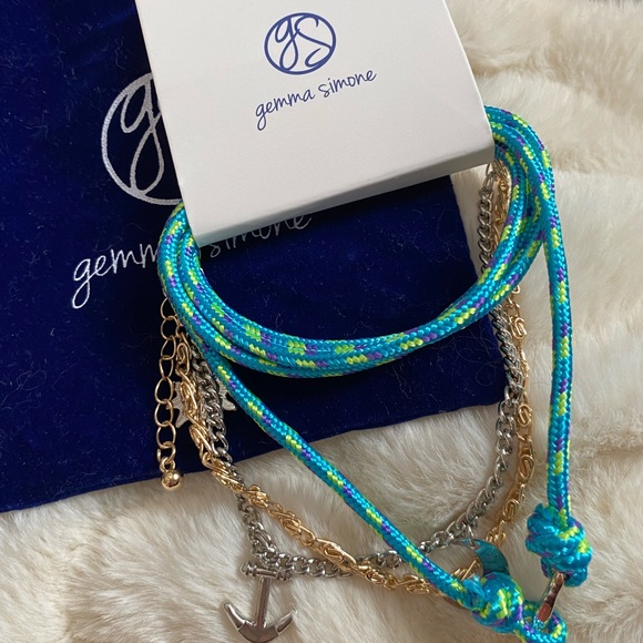 Gemma Simone Voyage Bracelet Set Wrap Bracelet & Ankle Bracelet - Picture 2 of 3